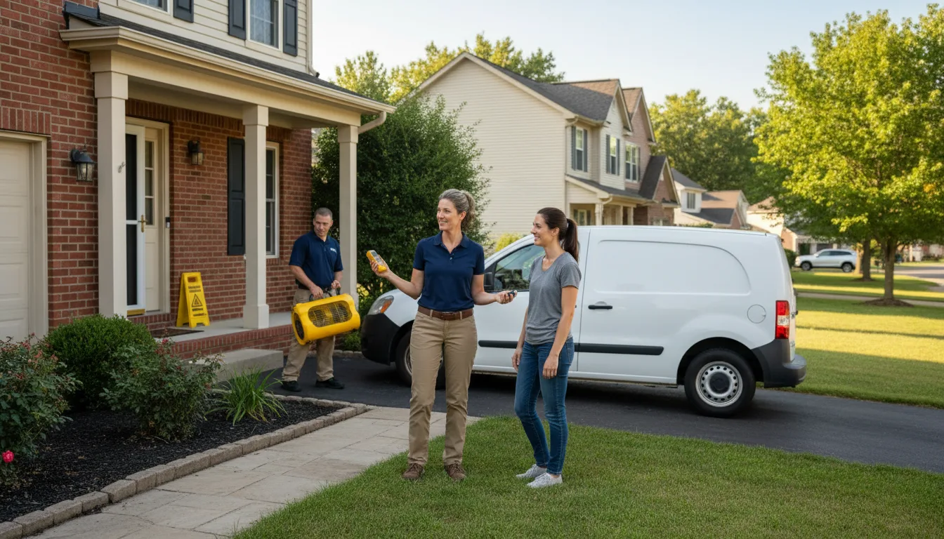 Residential water damage restoration in Loma, MT